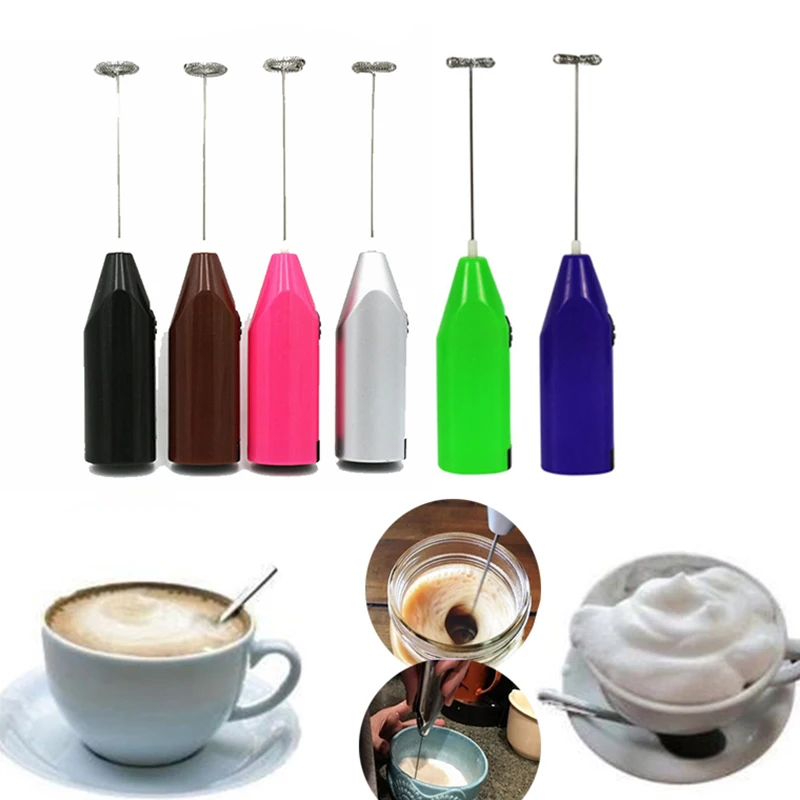 Portable Electric Coffee Mixing Handheld Eggbeater Bubble Drink Stir Bar Creative Electric Whisk Mini Mixer Milk Coffee Whisk