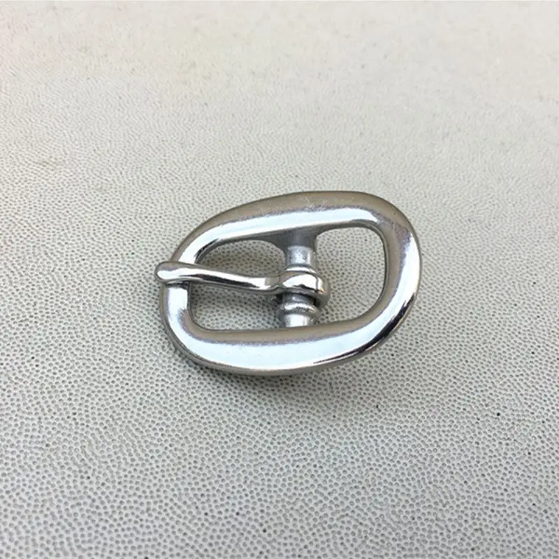 20pcs Stainless Steel Buckle Oval Metal Pin Buckles Leather Bag Garment Accessory 14mm 19mm 21mm