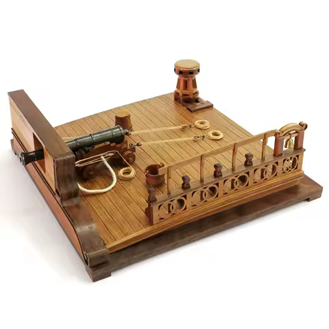 Scale 1/26 Ancient Ship Deck Gun Model 8-pound Cannon Scene Model Building Kit