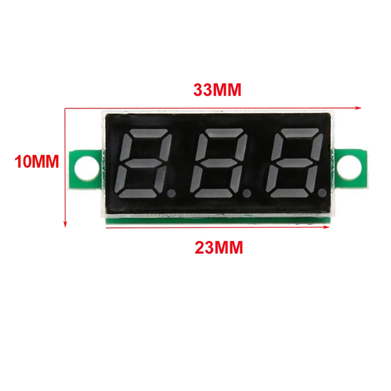 1PC 0.28 Inch Two Lines Mini Voltmeter DC2.5V-30V LED Display Voltage Meter Digital Display Voltmeter,FOUR COLOR OPTIONAL