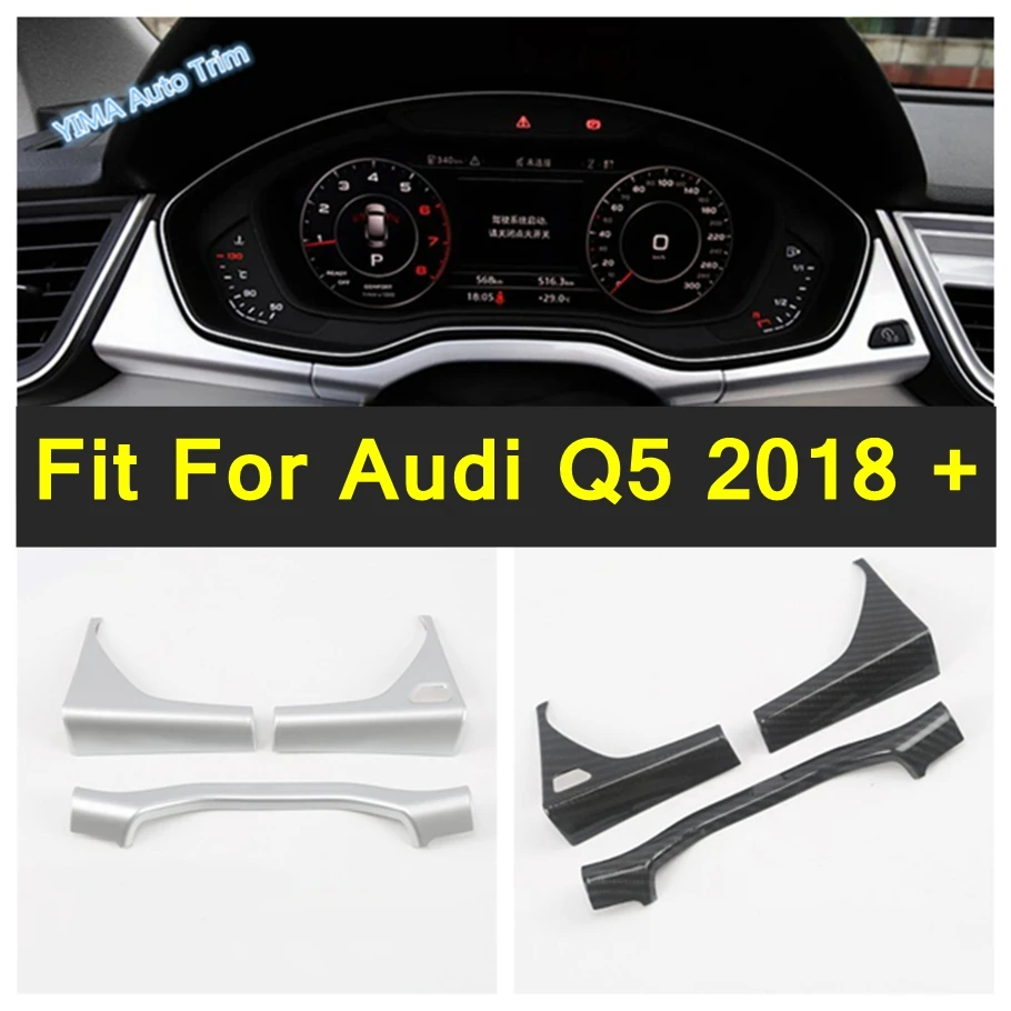 

ABS Matte / Carbon Fiber Interior Car Front Dash Board Instrument Panel Cover Trim Kit Fit For Audi Q5 2018 - 2023 Accessories