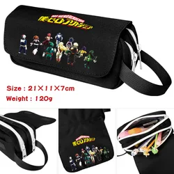 My Hero Academia-Bolso de mano de gran capacidad, caja de lápices de lona Oxford, bolso para bolígrafos de oficina y escuela