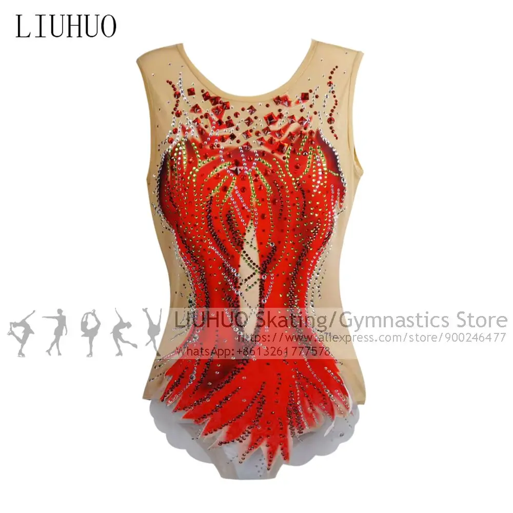 Aerobic Leotards Competition Ice Skating Dress Women Girls Dance Costumes Teens Kids Rhythmic Leotard Artistics Unitards