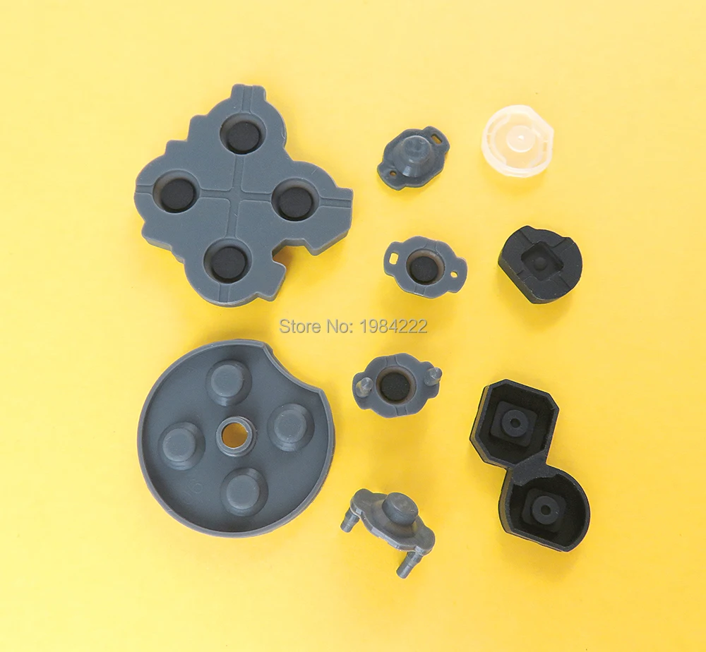 NS Pro 컨트롤러용 실리콘 단추, ABXY 크로스 단추 전도성 고무 패드 교체, 100 세트