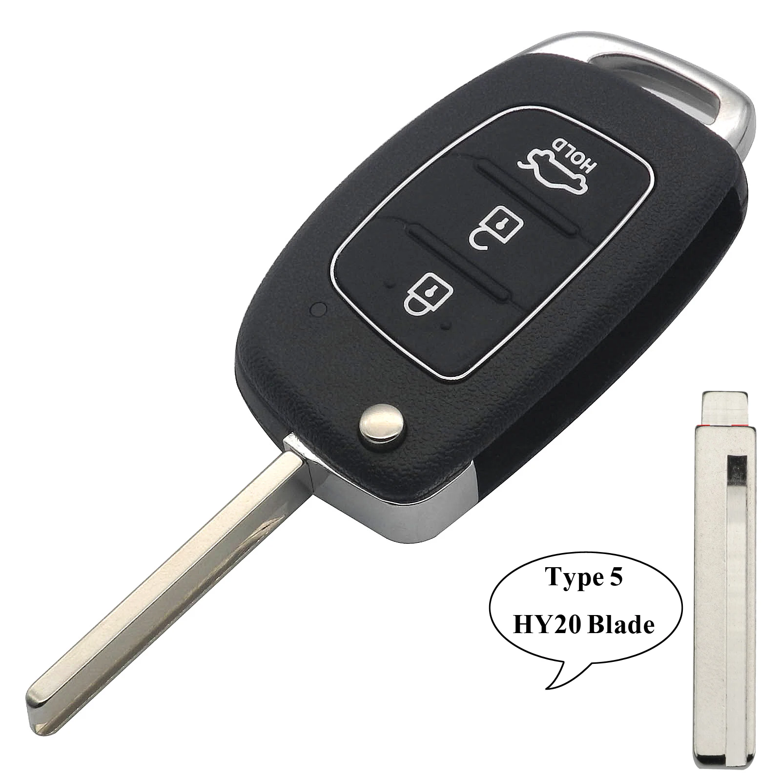 Fernbedienungsschlüssel 3 Tasten 433Mhz ID46 Chip für Hyundai New IX35 IX25 IX45 Elantra SantaFe Sonata TOY40/HY20/HY14 Schlüsselsteuerung