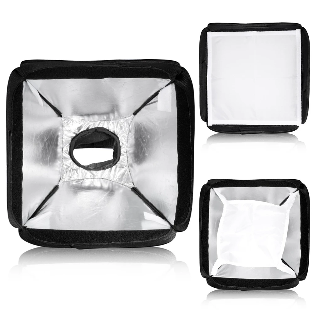 23cmx23cm Universal Portable Flash Softbox Diffuser for 580EX 430EX 600EX Canon Nikon Pentax Camera Studio Light Accessory