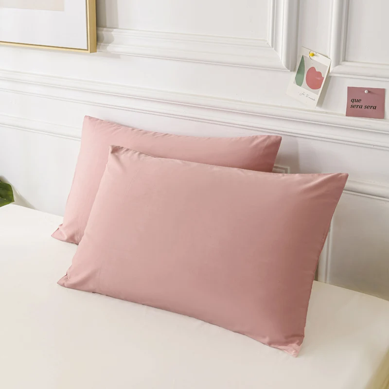 100%envelope Cotton Pillowcase Pillowcase 40S Cotton Queen King Size Pillowcase Support CustomizationWholesale Pillow Cover Case