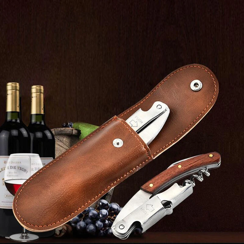 Stainless Steel Wine Opener Professional Waiters Corkscrew Bottle Opener Portable Screw Corkscrew Wine Bottle Opener