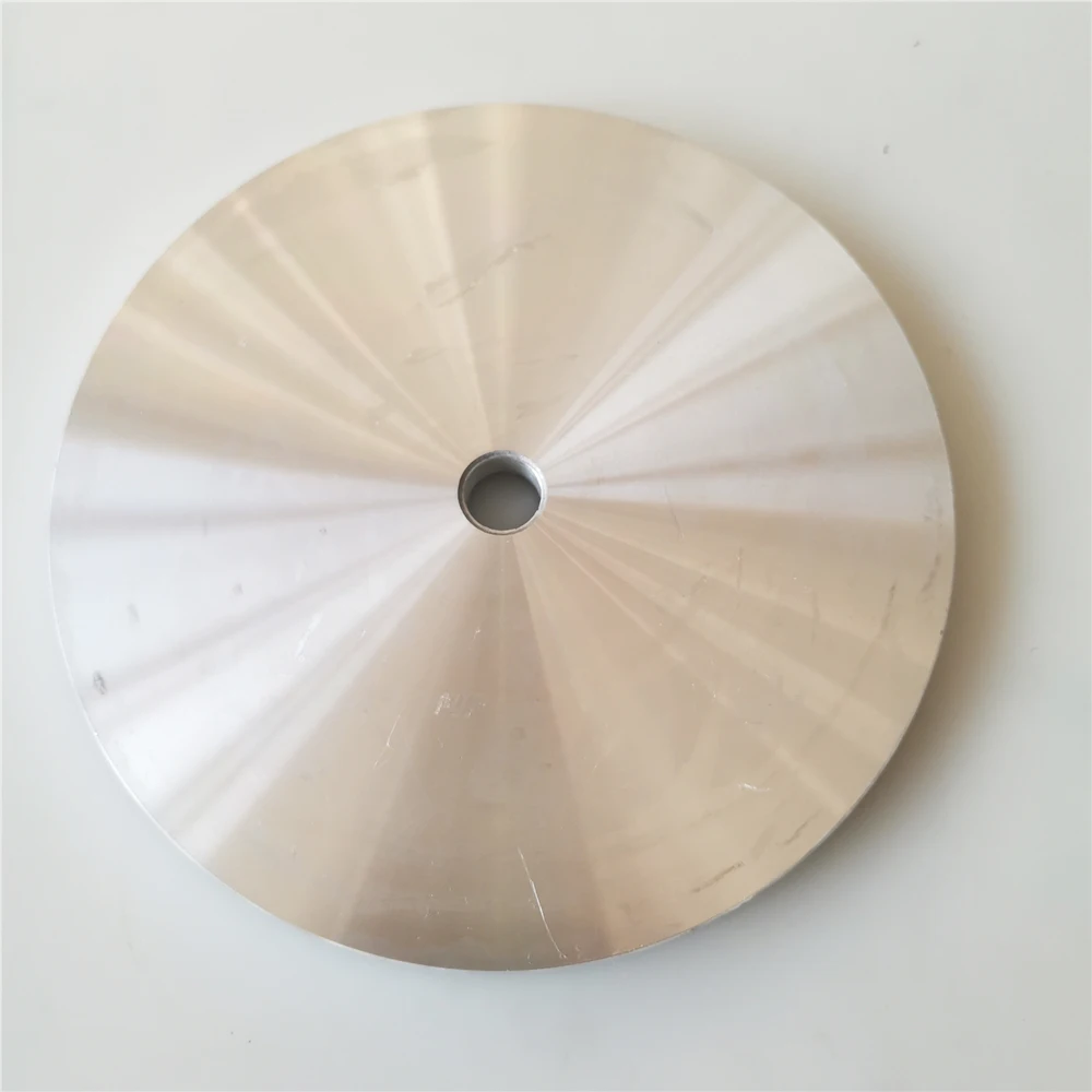 Disco de polimento de alumínio 6 "150mm, roda abrasiva plana para máquina de moagem com gema, máquina de lençóis faciais
