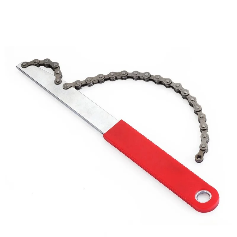 High Quality Bicycle Freewheel Disassembly Wrench Chain Whip Cassette Sprocket Remover Tool Chain Wrench Portable