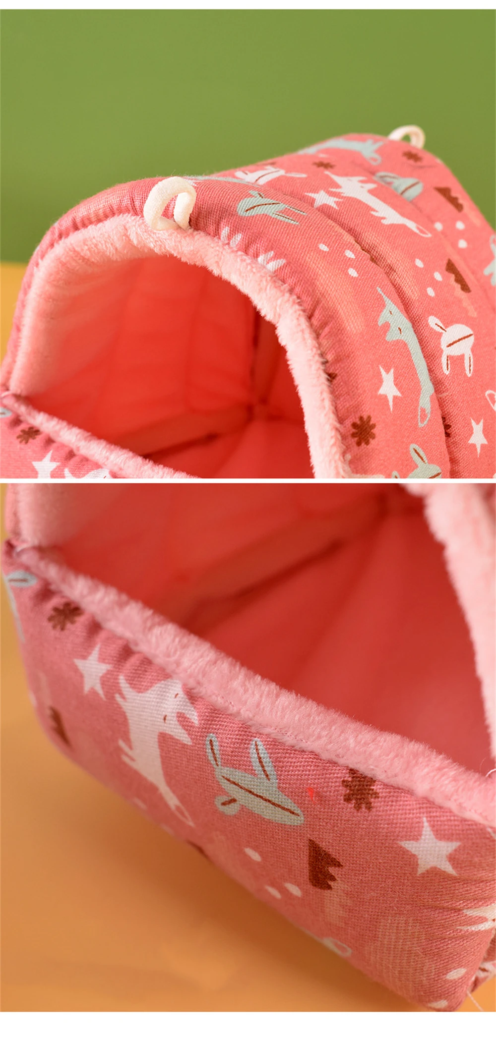Haustier Hamster Nest Plüsch Warme und Bequeme Winter Papagei Hängematte Höhle Käfig Hütte Zelt Haustier Liefert Vogel Käfig Papagei Zubehör – Detail 6