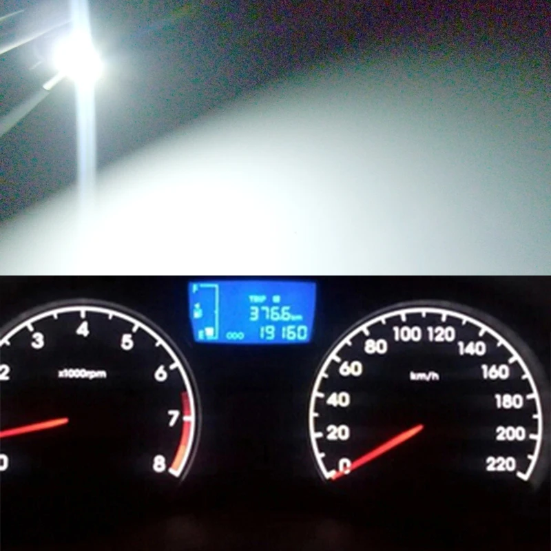 10x Neo Wedge LED T4.2 Indicator Bulbs AC Climate Heater Controls Lamp LED for Toyota Tacoma Corolla Matrix Corolla Camry