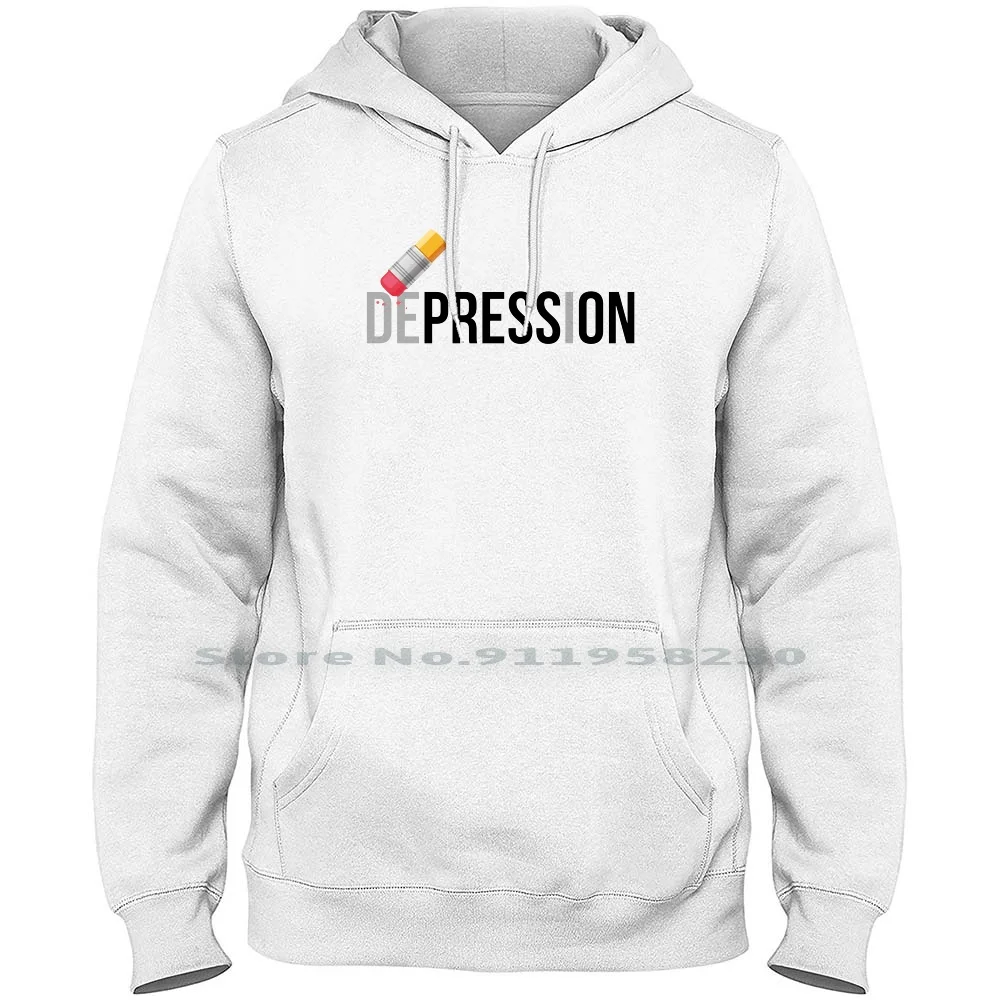 Depression Men Women Hoodie Pullover Sweater 6XL Big Size Cotton Depression Social Rubber Press Comic Love Dark Fun Ark Pr Love