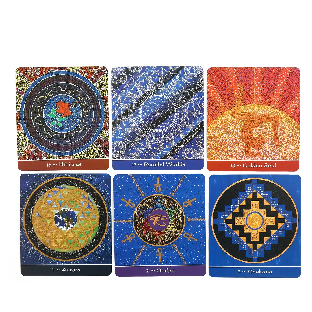 Mother Earth Mandala Oracle Cards Full English Board Games Cards Imaginative Tarot Deck Oracle Divination Desk Game Tarot Cards