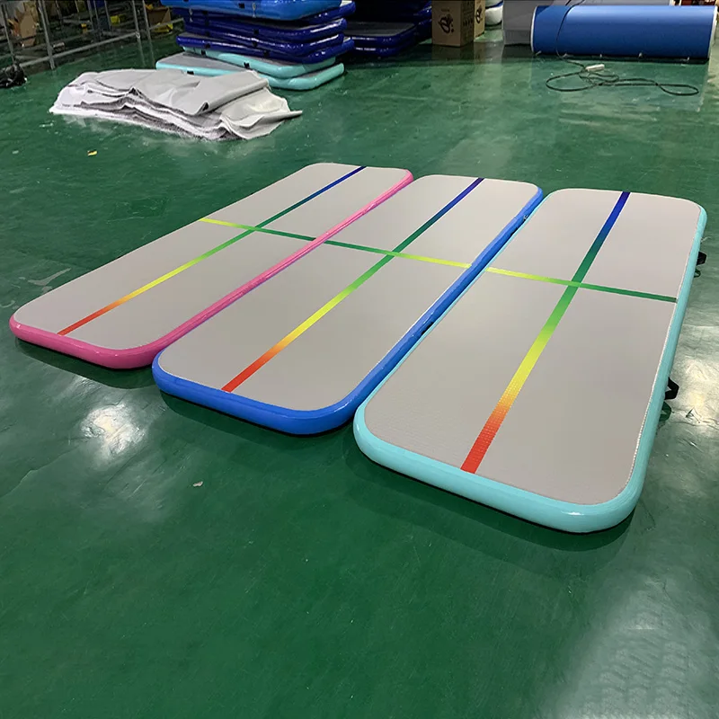 

Rainbow Line Air Tumbling Track For Gymnastics Gifts Christmas 3M 4M 5M Inflatable Air Track Mat DWF Air Floor For Jumping Sport