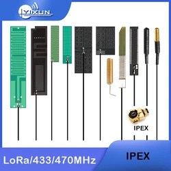 LoRa-enrutador inalámbrico de alta ganancia, módulo de transmisión de datos, antena de Control remoto de resorte de parche, PCB integrado, 433MHZ