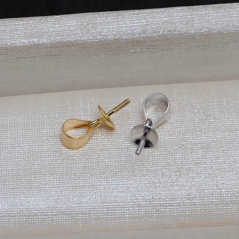 Hot Cheap Classical Real AU750 18K Gold Pendant Mountings Findings Jewelry Settings Accessories Parts for Pearls Beads Stones
