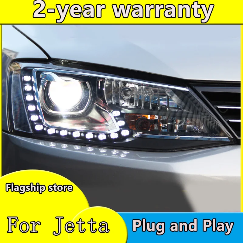

Фара для автомобиля VW Jetta Mk6 2011-2018 Противотуманные фары Дневные ходовые огни DRL H7 Светодиодная биксеноновая лампа Автомобильные аксессуары