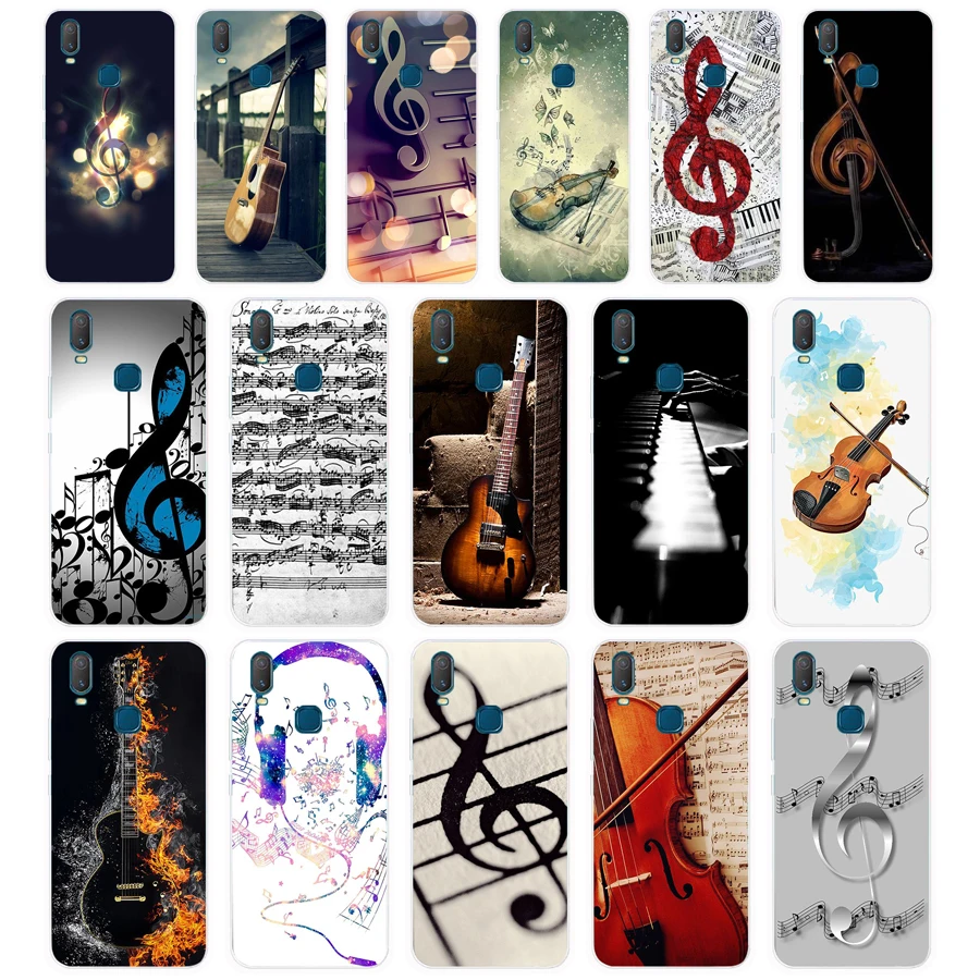 374FG Musical Notes Violin Classical Music gift Soft Silicone Tpu Cover phone Case for VIVO Y3 Y11 Y12 Y15 Y17 Neo Pro Case