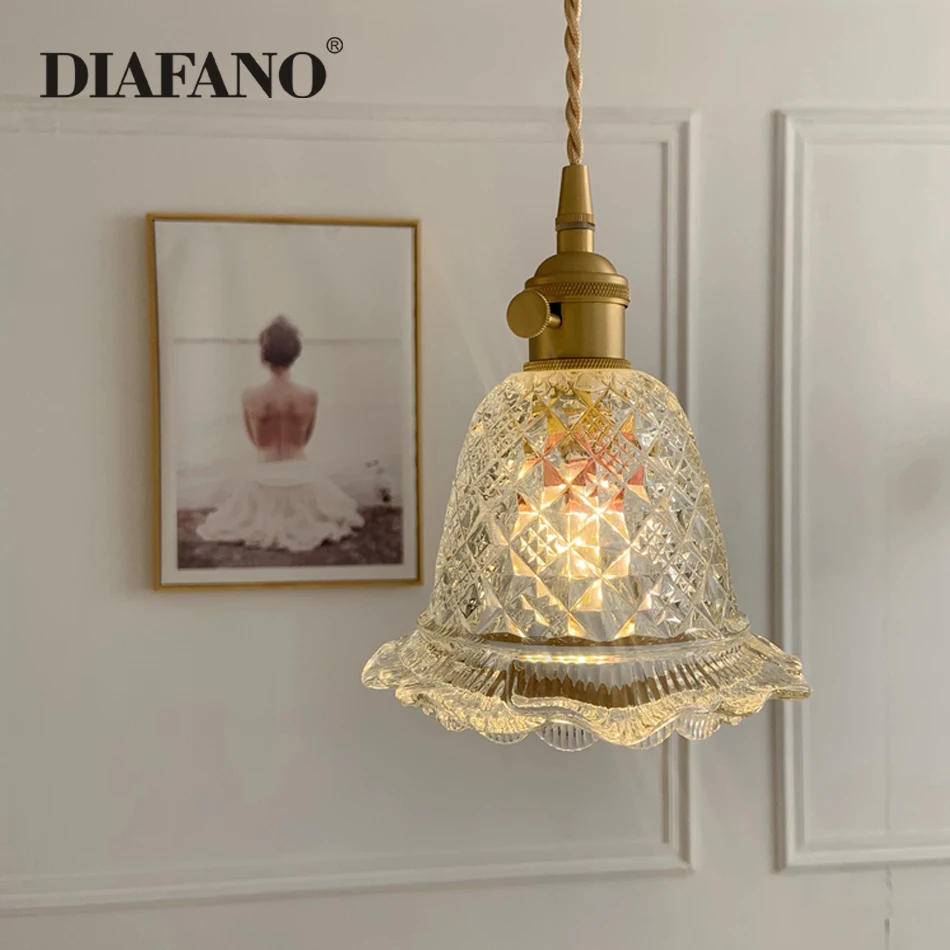 

Copper Nordic Glass Pendant Light Fixtures Island Dinning Living Room Hanging Lamps LED Pendant Lighting Lampara Colgante Lampen