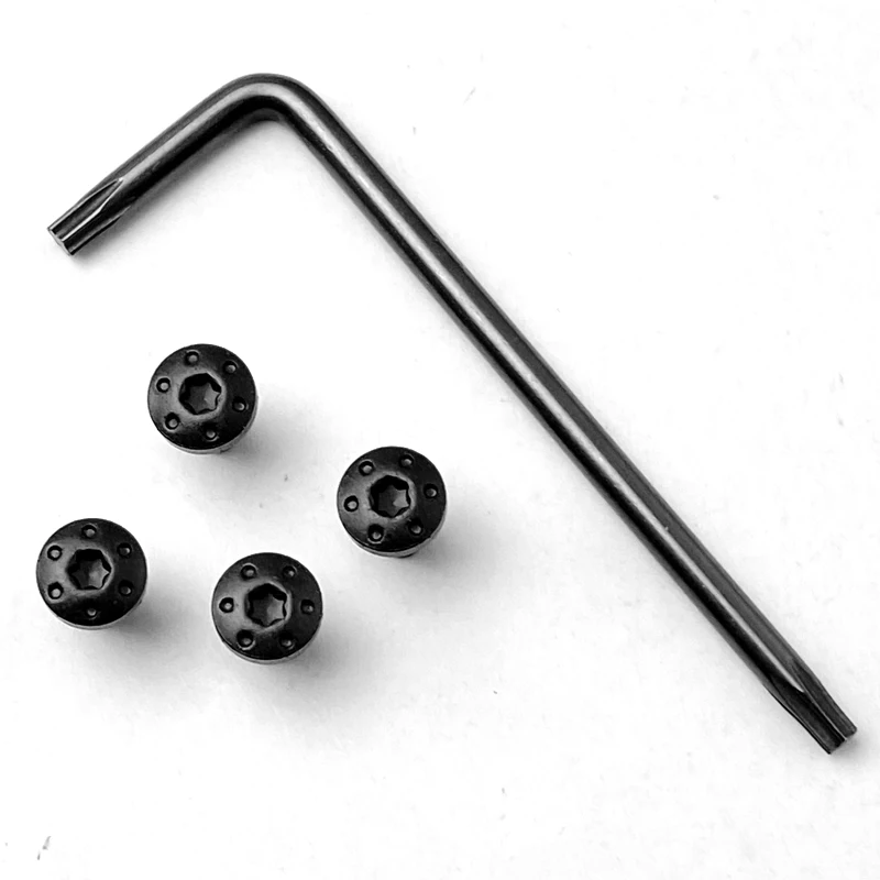 4ชิ้นสแตนเลส1911ที่กำหนดเองGripsสกรูเครื่องมือCNC T8พลัมสกรู1911หลายสีGripเล็บ