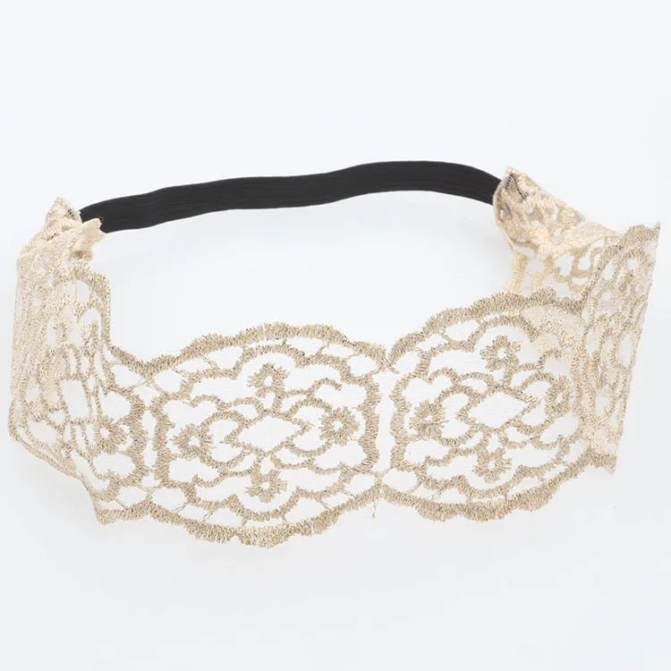 Fabric hollow lace hair bands girls wide-brimmed hair bands women\'s hair accessories headband accessories