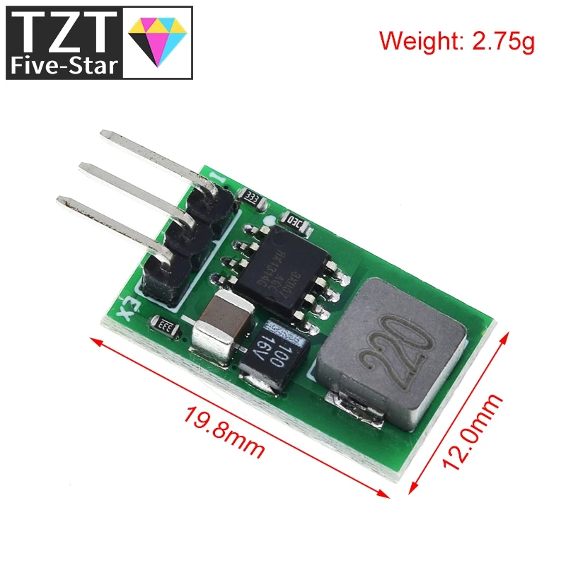 TZT DC 5,5-32V auf 5V/1A Spannungsreglermodul, Ersatz für LM7805 5V Positivspannungsregler, 5V 1A Abwärtswandlermodul – Detail 4