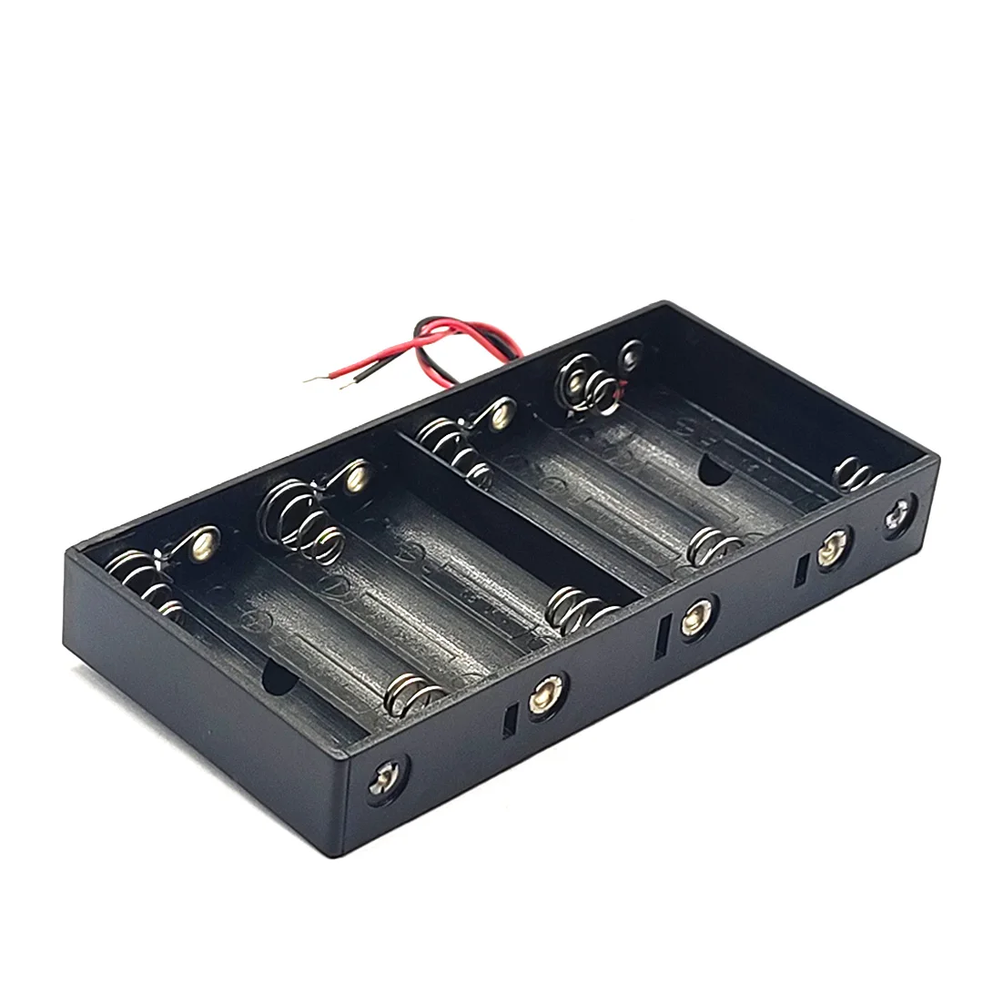 8AA Battery Holder 8 AA Battery Box Case AA Battery Storage Case 8 AA 12V Battery Case With Line DIY