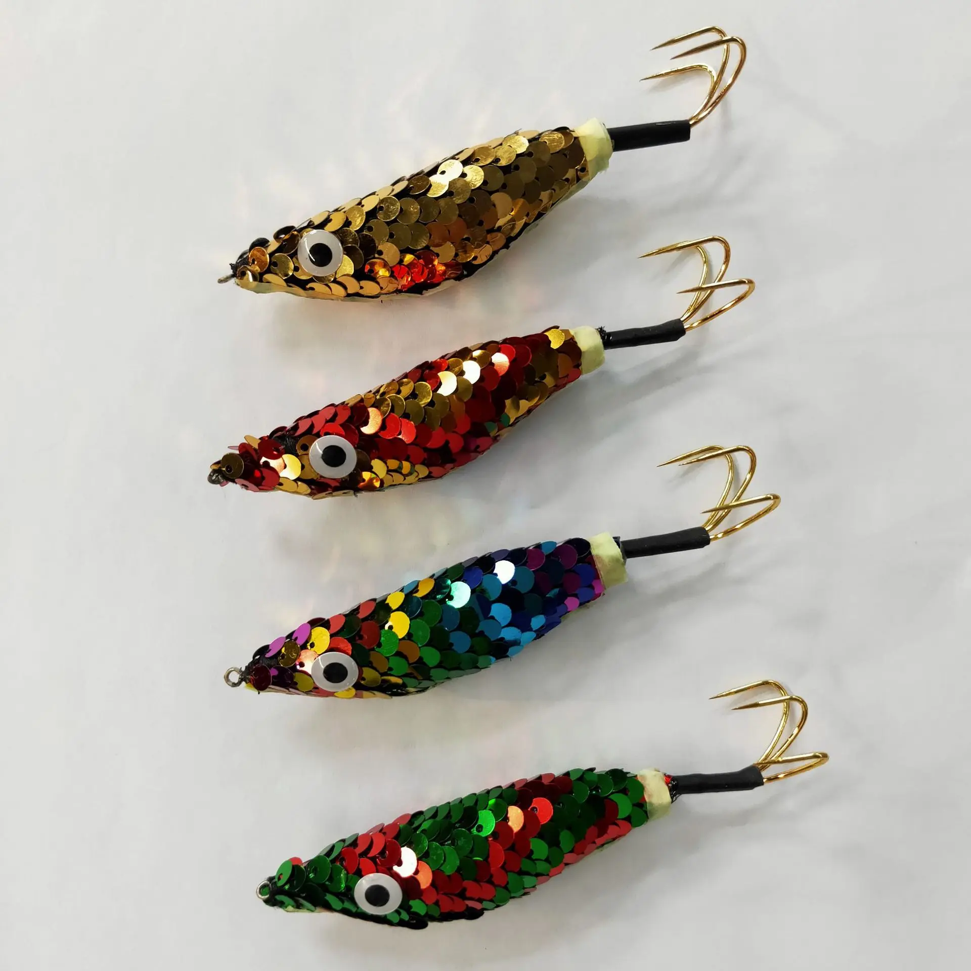 10PCS New Squid Jig Wood Shrimp Lure Big Eyes Squid Cuttlefish Jigs Fishing Lures 2021