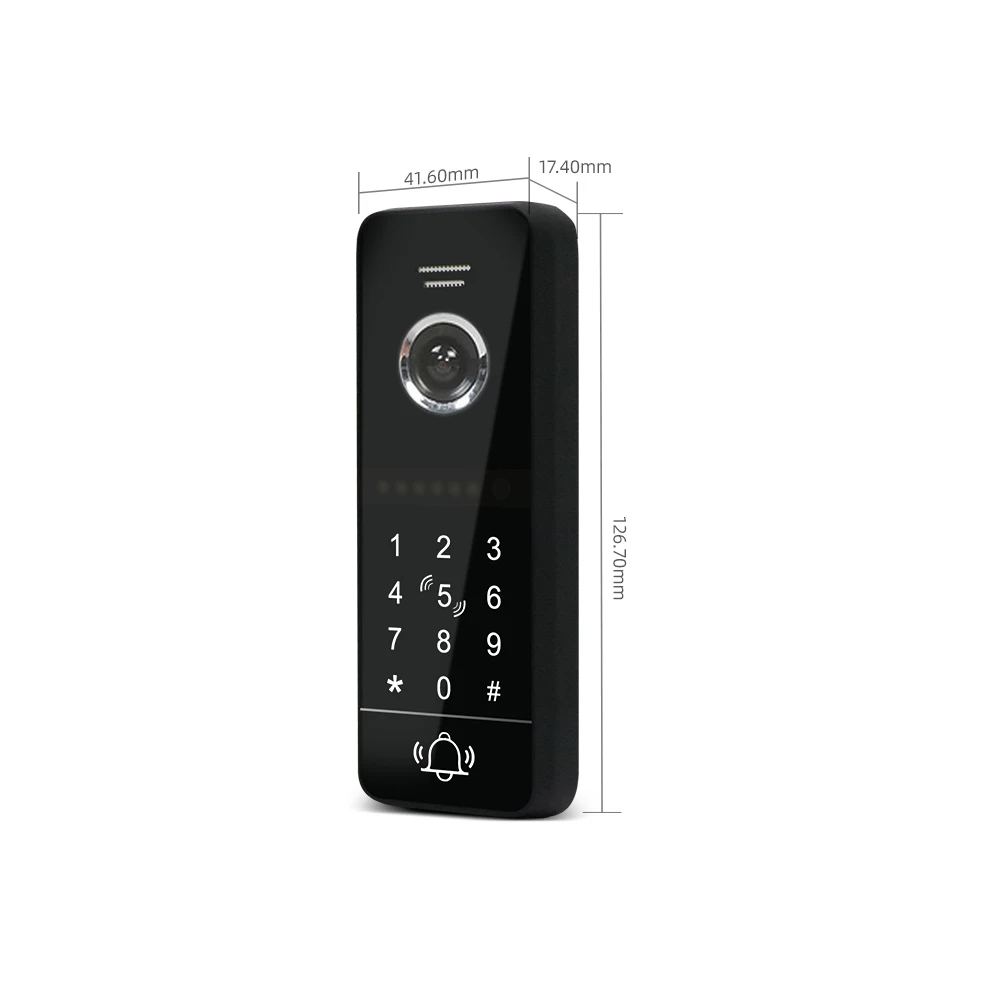 Jeatone Tuya Smart Wifi Video Deurtelefoon Huis Intercom Toegangscontrole Systeem Code/Rfid Card/App/Screen unlock, bewegingsdetectie