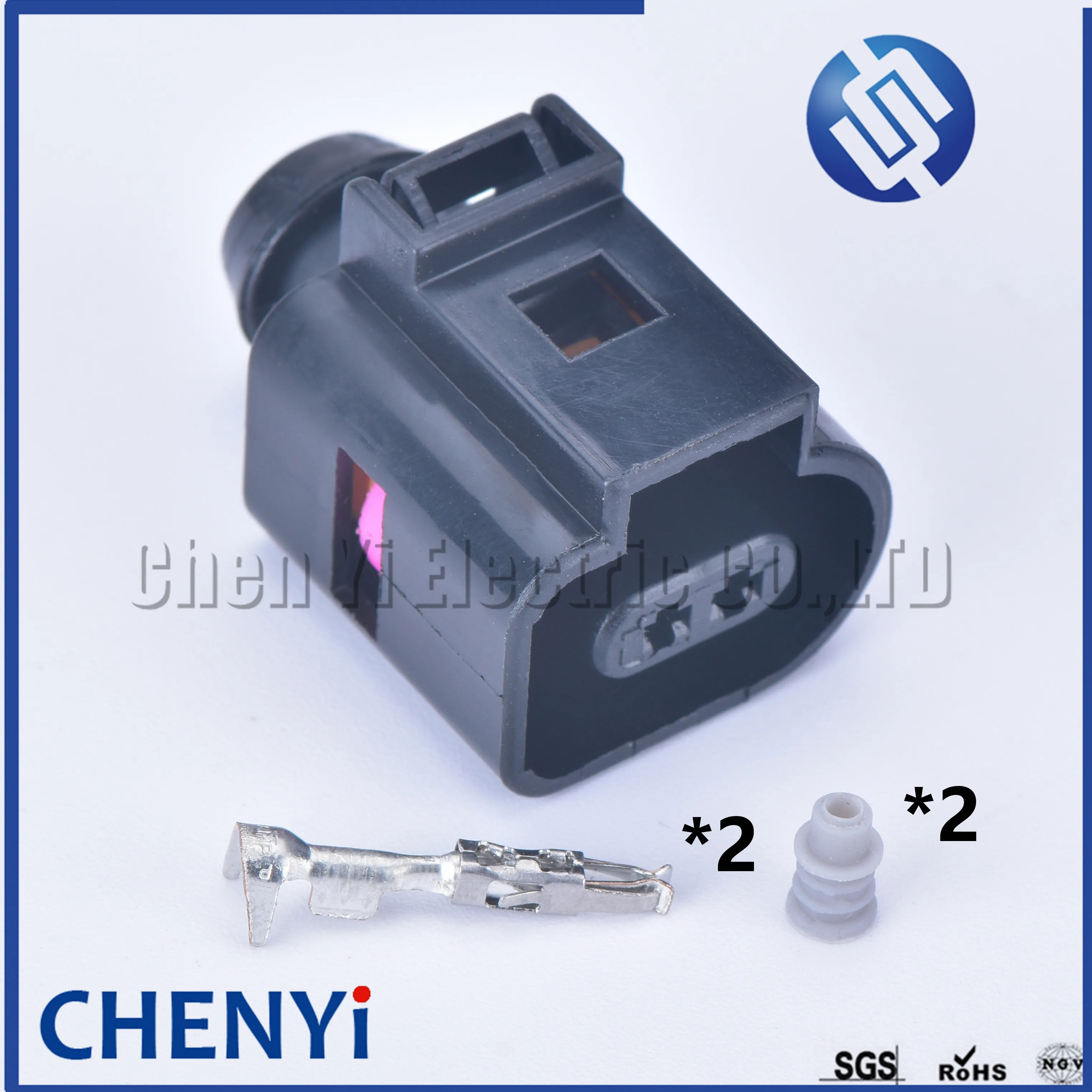 5 sets 2 Pin 1.5mm 1J0973802 1J0973702 male or female Auto Temp sensor plug deflation valve waterproof connectors 1J0 973 802