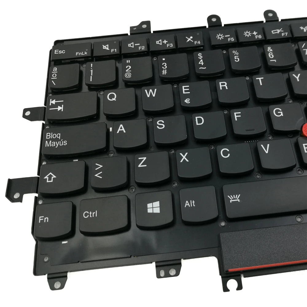 Imagem -04 - Teclado Retroiluminado para Laptop com Retroiluminação es Teclado Espanhol Lenovo Thinkpad Carbon x1 Gen 4th 2023 Sn20k74755 01av186 00pa707