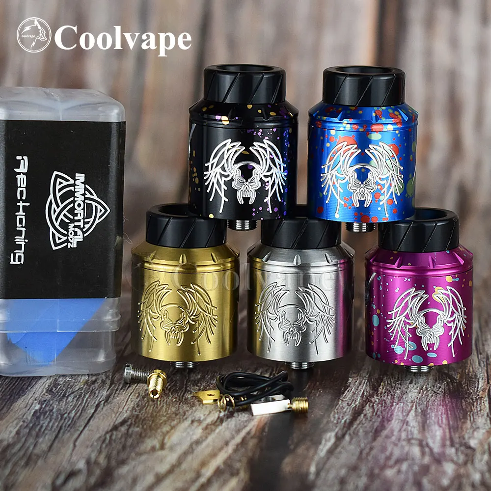 

Reckoning RDA Atomizer rda Rebuildable Dripping Atomizer Adjustable Airflow 25mm Vaporizer Electronic Cigarette Atomizer