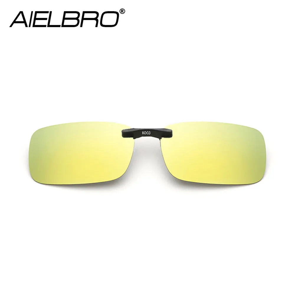 Lunettes de soleil carrées polarisées à clipser pour hommes et femmes, lunettes de soleil de pêche et de cyclisme, vision nocturne, lunettes de conduite à clipser