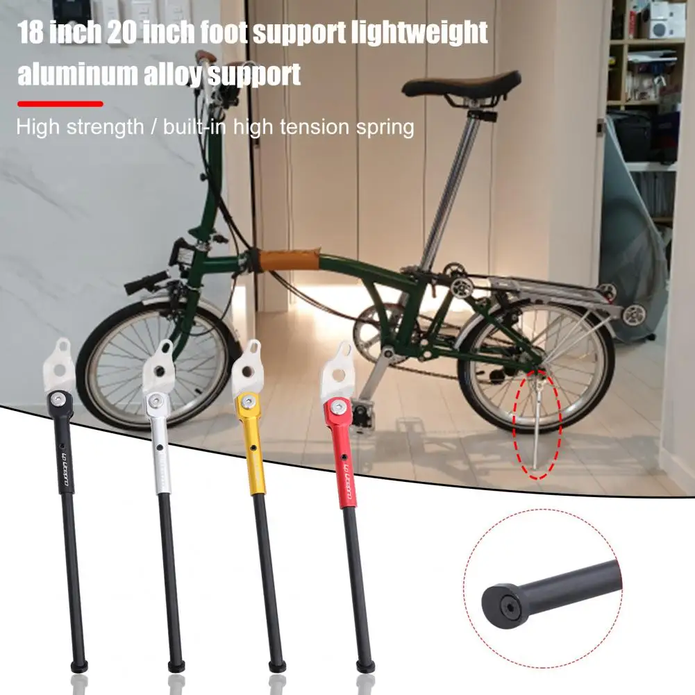 Lightweight Bicycle Kickstand Wear-resistant Anodic Oxidation Stainless Steel Bike Side Stand Cycling Accessory