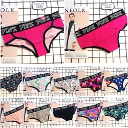 Sexy Women Underwear Erotic Lingerie Underpanties Fitness Briefs Fashion Pink Cotton Pattern Sexi Beachwear Panty Thong Panties