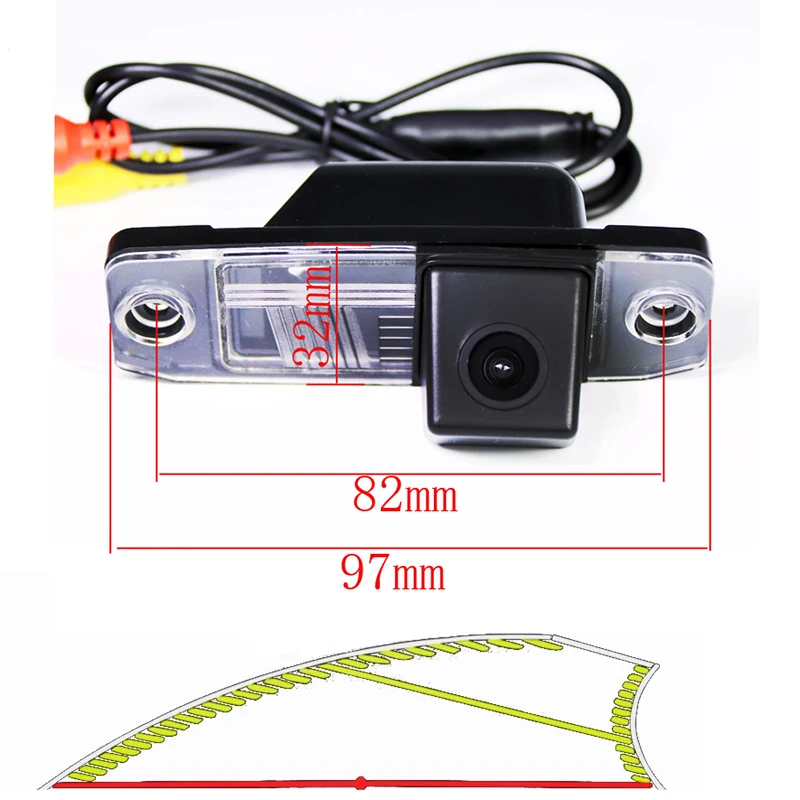 

4089T Dynamic Trajectory Line Vehicle Reverse Backup Car Rear View Camera For Hyundai Kia Sorento Sportage Carens Ceed Opirus