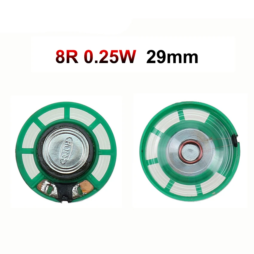 JCD 2PCS 8 Ohm 0,25 W 0,5 W 16/32Ohm Horn Lautsprecher 8R 16R 32R 20mm 21mm 23mm 27mm 29mm 36mm 40mm Durchmesser Lautsprecher