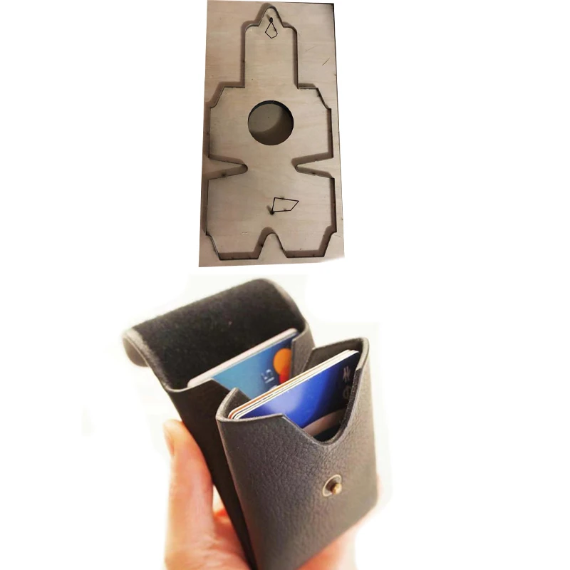 

New Japan Steel Blade DIY Leather Craft No Sewing Snap Card Holder Coin Bag Wallet Die Cutting Puncher Hand Tool