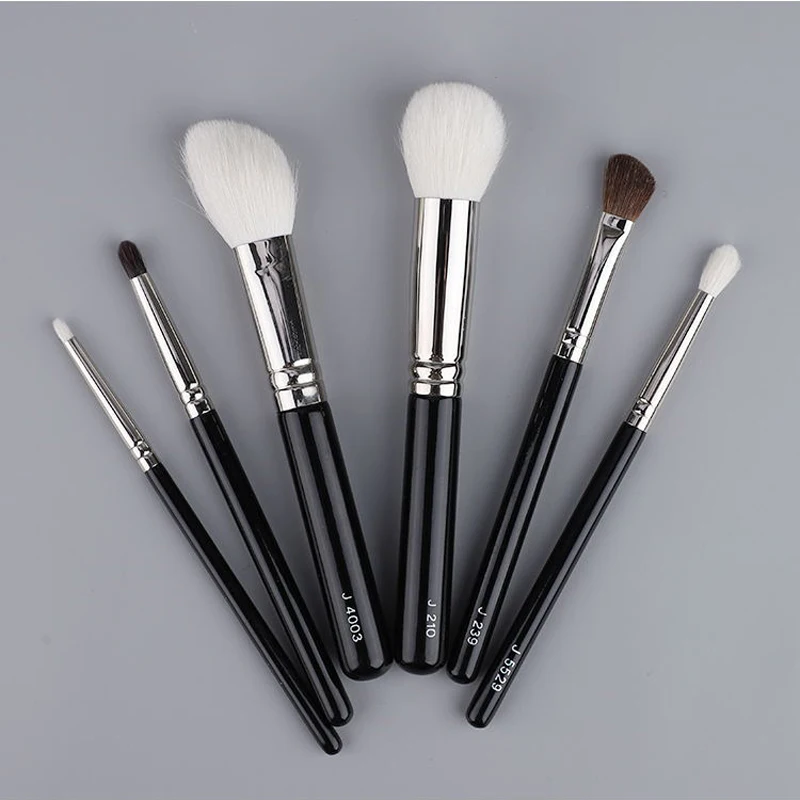 1pc Goat hair Round Blush Makeup brushes Angled sculpting Make up brush contour eyeshadow small smudge eye detail pointed shadow