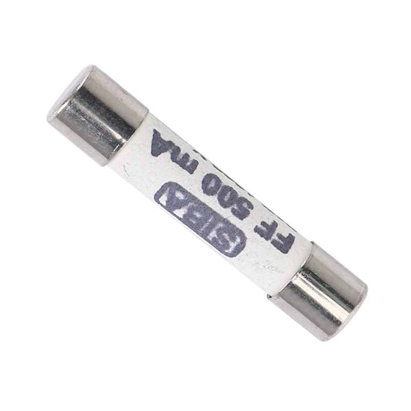 5X 1000V 500MA 6.3 x 32mm White Ceramic Fuse for Multimeter