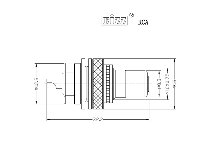 2 Chiếc EIZZ EZ-103 24K Vàng Bằng Đồng Thau Nữ RCA Jack Kết Nối Ổ Cắm Hifi Tự Làm Tín Hiệu Video, Tín Hiệu Cáp nhà Ga