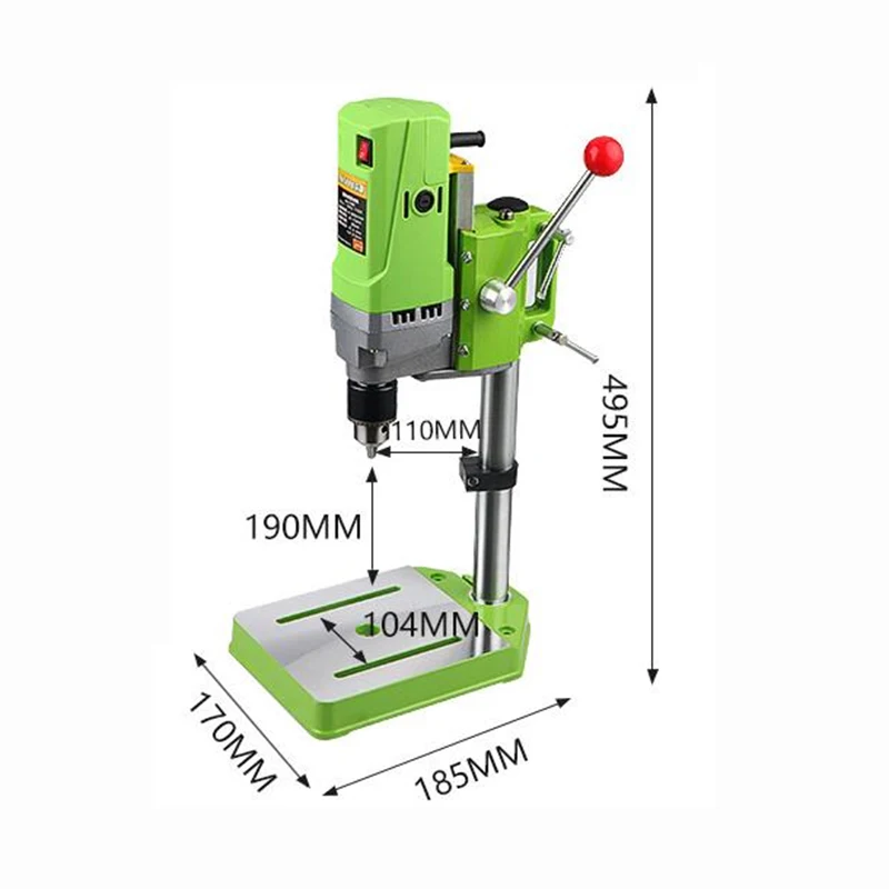 BG-5156E Bench Drill Stand 710W Mini Electric Bench Drilling Machine Drill Chuck 1-13mm