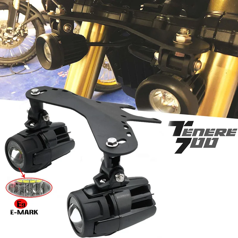 Luces antiniebla para motocicleta, soporte auxiliar para lámpara de conducción, foco, soporte para YAMAHA Tenere 700 T700 XTZ 700 T7