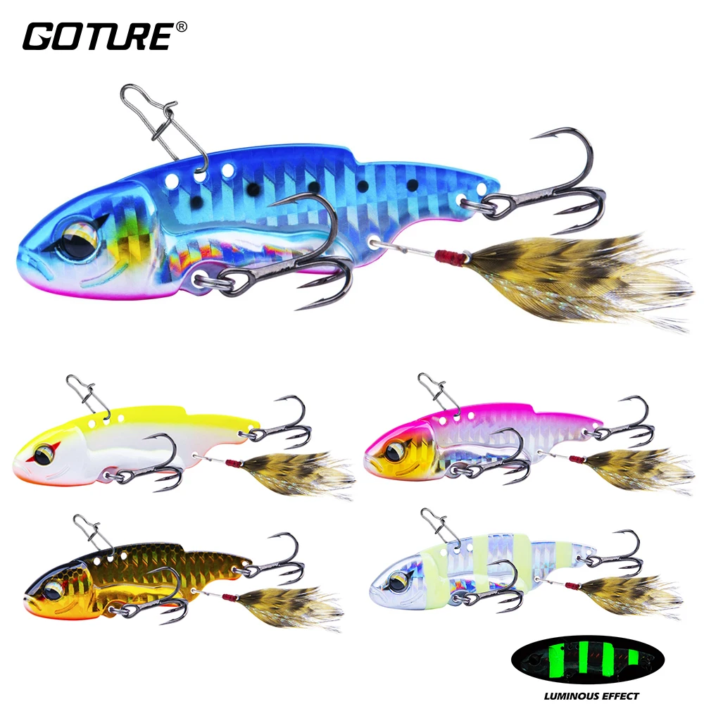 

Goture Metal VIB Fishing Lure 17g 25g Wobblers Hard Artificial Bait Saltwater Freshwater Fishing Wobbler Fishing Blade Lure