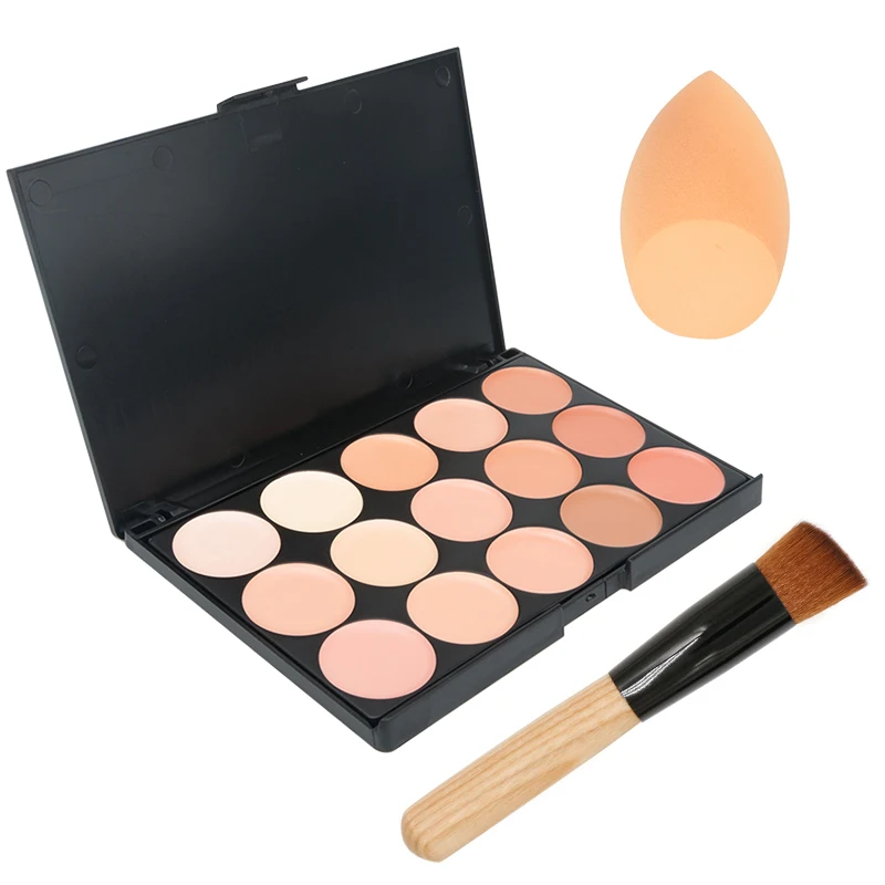 15 kolorów korektor do twarzy Paleta krem konturowy kamuflażu Maquillaje Profesional podkład Paleta korektor