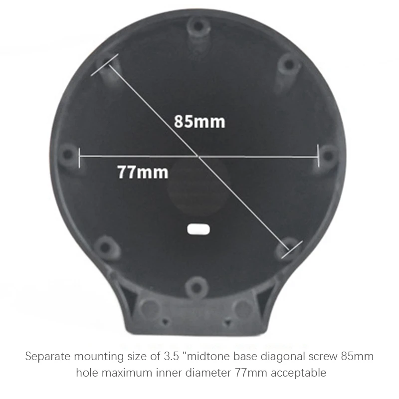 3.5นิ้วขนาดกลางฐานลำโพงฮอร์นรถดัดแปลง3-Way ลำโพงวงเล็บรถ3-Way ความถี่แม่พิมพ์วงเล็บ