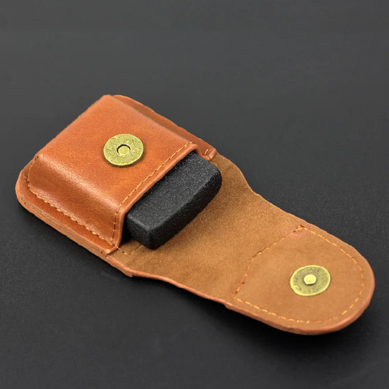 Genuine Brown Leather Lighter Case Storage Cover Oil Lighter Holster cover Pack Belt Clip Hunting Camping Waist Holster