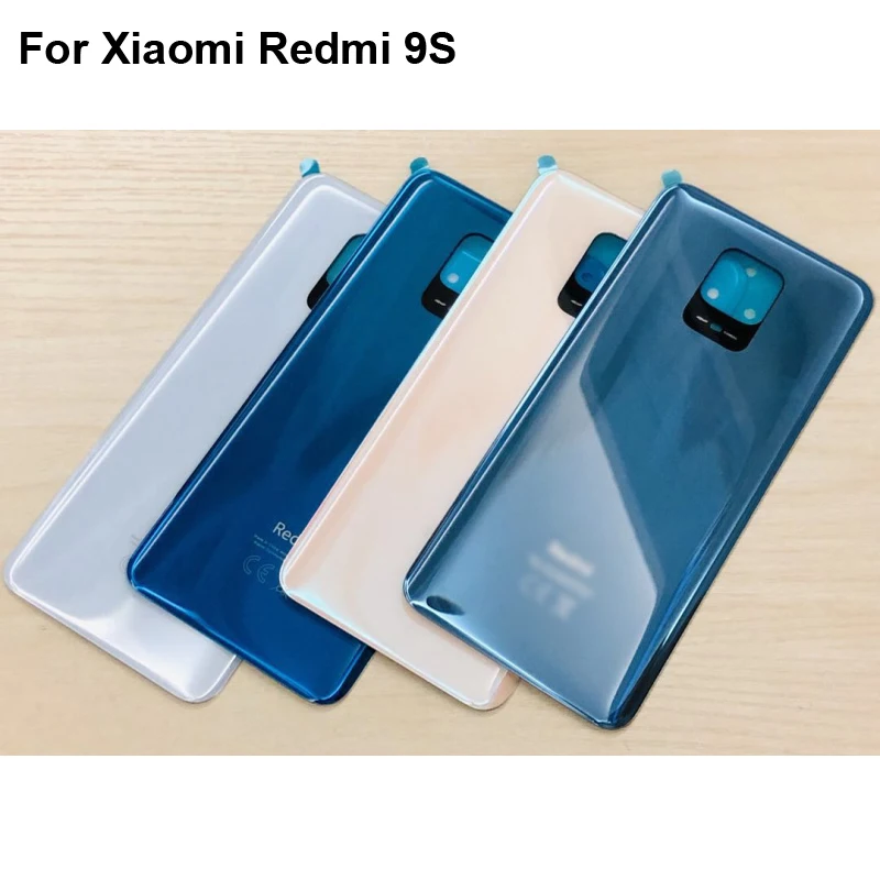 

For Xiaomi Redmi Note 9S Back Battery Cover Door Housing case Rear Glass Replace parts For Xiao mi Redmi Note 9 S Note9s