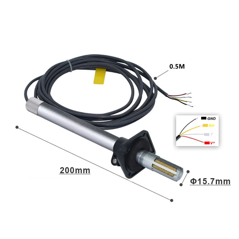 FG6010 Metal Temperature And Humidity Transmitter Pipeline Explosion-Proof High-Precision Adjustable Sensor T&H Probe 0-10V